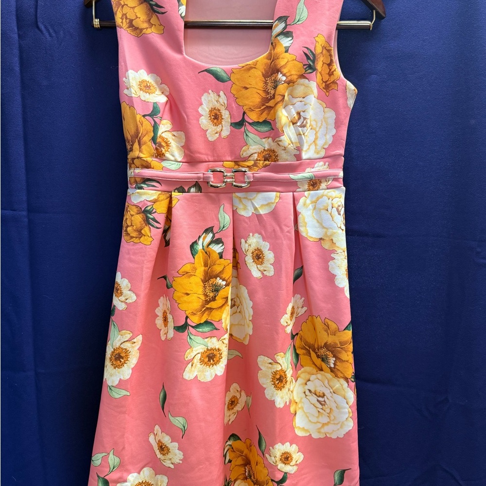Kalijati Women’s Matching Floral Dress Lot of 3 Small A-line  + Sheath Romantic